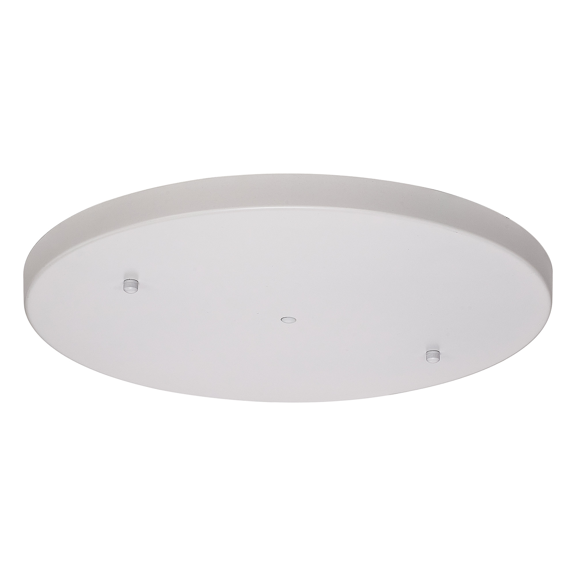 D0830WH/NH  Hayes No Hole 40cm Round Ceiling Plate White